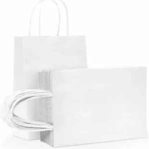 Sac blanc à poignées 40/60/30