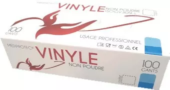 Gants vinyle non poudrés