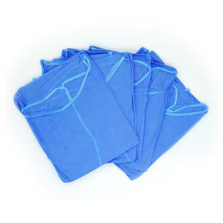 Blouse bleu à usage unique x10