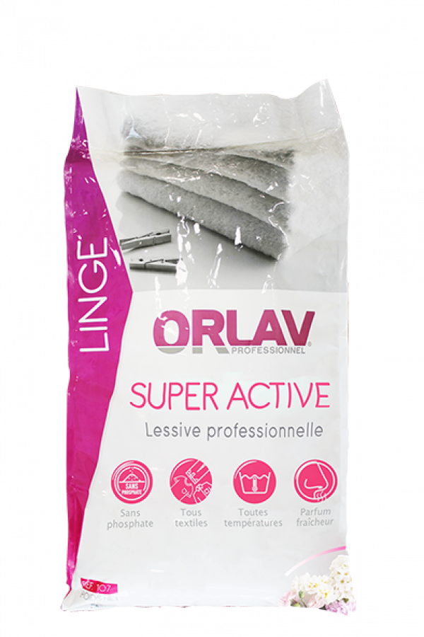 Lessive poudrée SUPER ACTIVE - 20kg