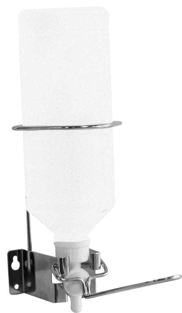Support mural pour flacon airless 1L